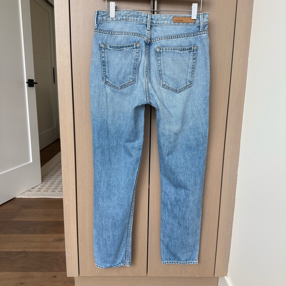 GRLFRND Kiara Distressed Blue Jeans, 27